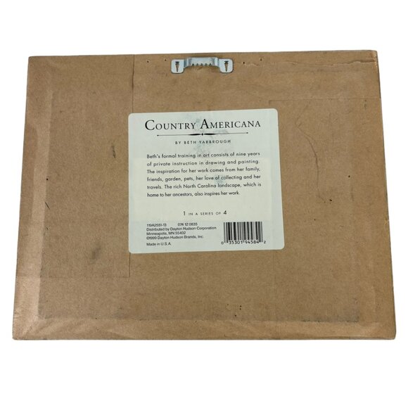 Beth Yarbrough Vintage Framed 1997 Folk Art Print Bless Us Each and Everyone - Picture 2 of 9